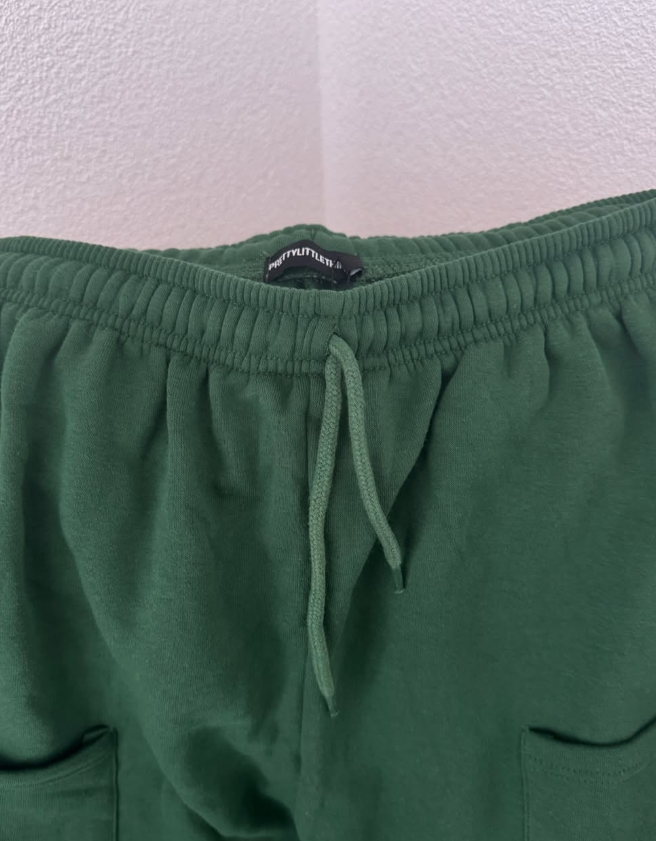 Forest Green Pocket thigh casual joggers