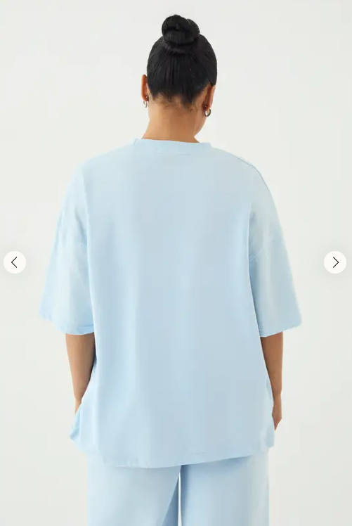 DSGN Studio Script Embroidered Oversized T-Shirt