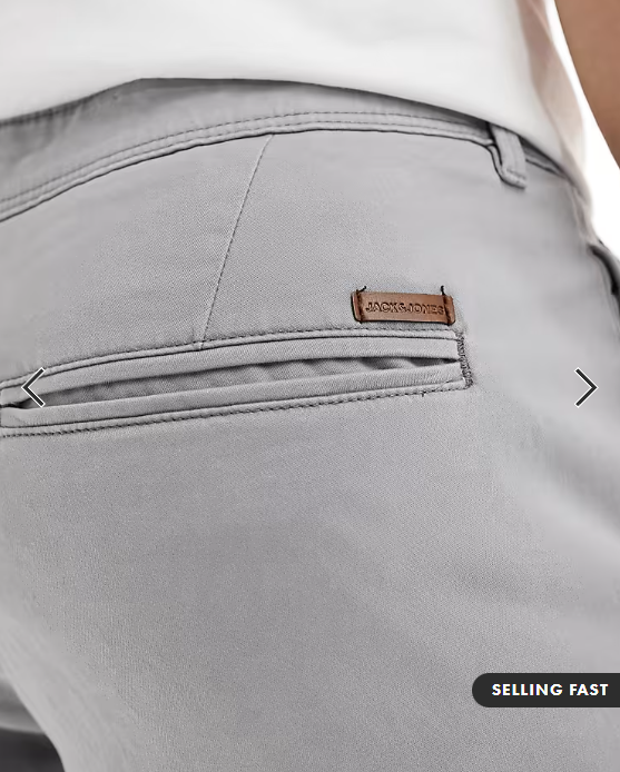 Jack & Jones chino in slim fit grey