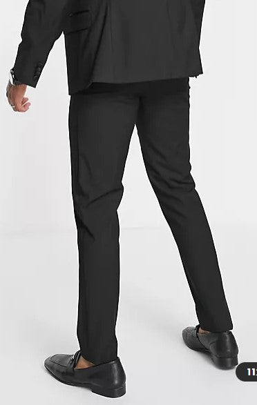 Slim Tuxedo In Black Suit Trousers