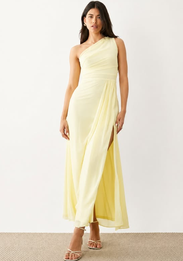TFNC - chiffon one shoulder bridesmaid dress