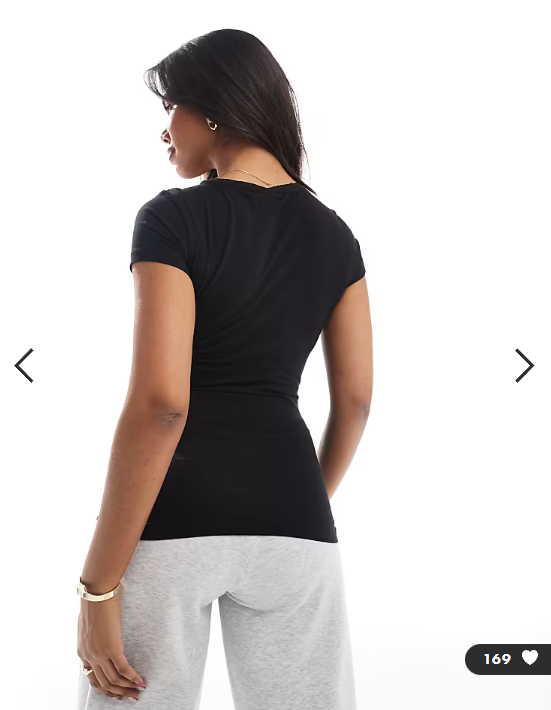 ONLY Maternity 2-pack short sleeve t-shirt in black