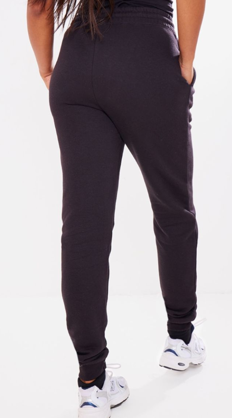 PLT - Tall Black High Waist Cuffed Joggers