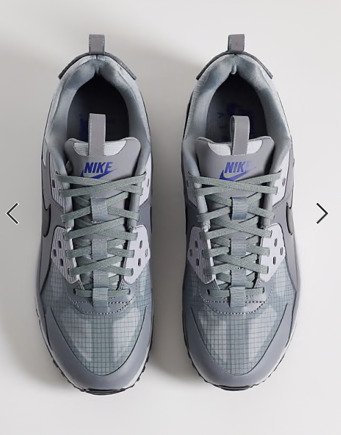 Nike Air Max 90 Drift trainers in grey and blue