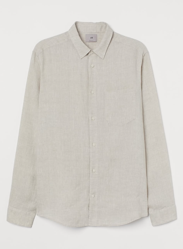 H&M - REGULAR FIT LINEN SHIRT