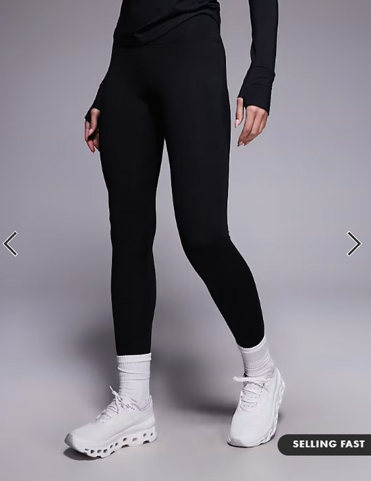 4505 Icon thermal high waist running leggings in black