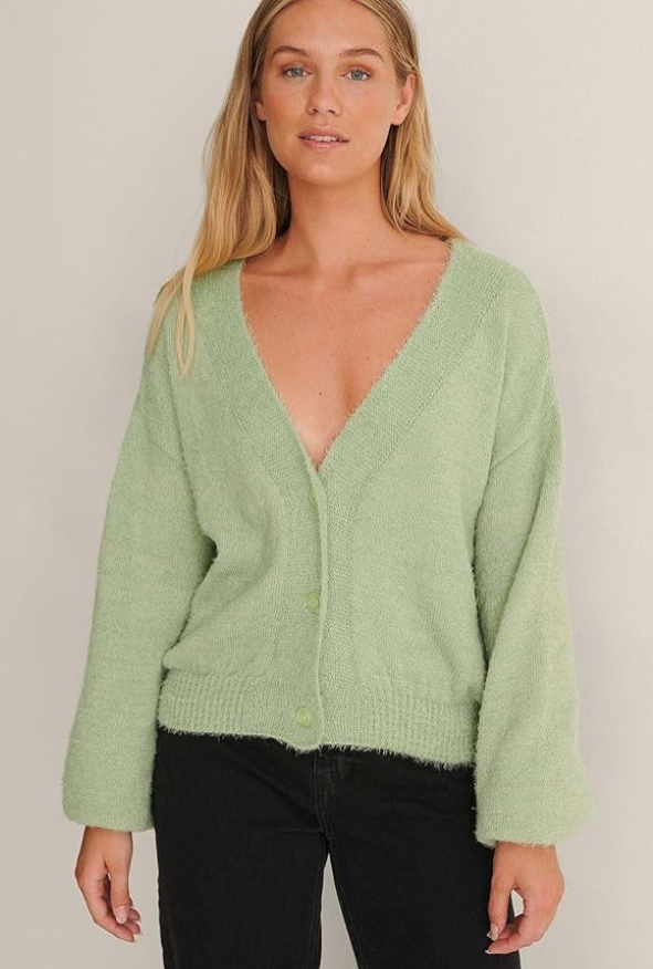 NAKD - Oversized Knitted cardigan - Chinois Green