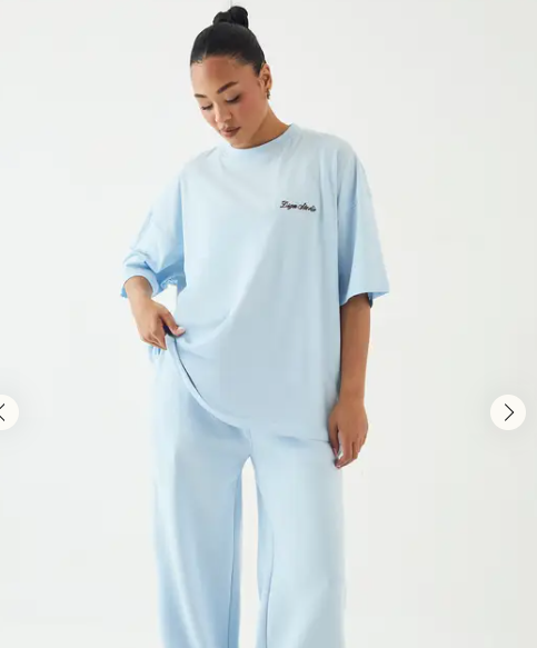DSGN Studio Script Embroidered Oversized T-Shirt