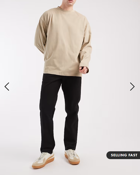Jack & Jones Ollie regular chinos in black