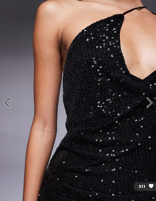 ASOS DESIGN sequin one shoulder strappy maxi dress with cowl in black