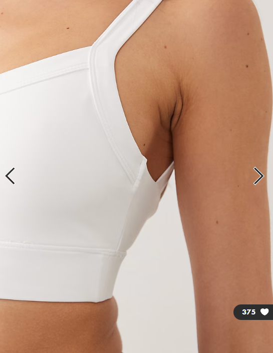 4505 Icon active medium support sports bra with removable padding and adjustable straps in white