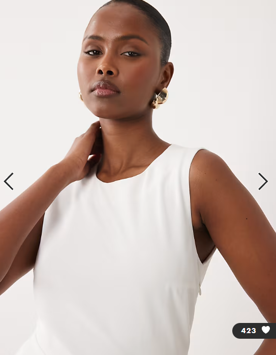 Vila sleeveless woven jumpsuit with keyhole back in white