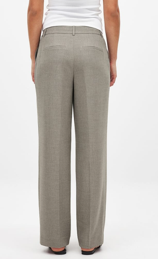 NA-KD-Tailored Mid Waist Suit Pants