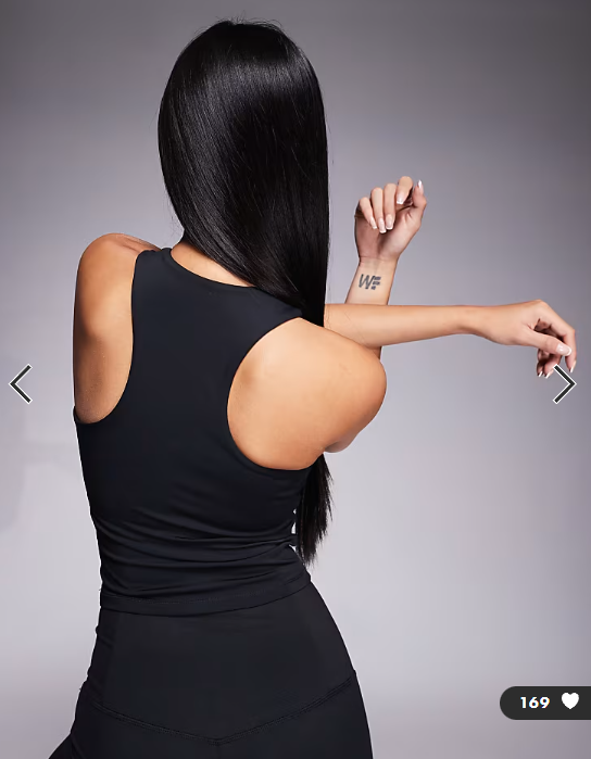 4505 Icon active vest with inner bra and removable padding in black
