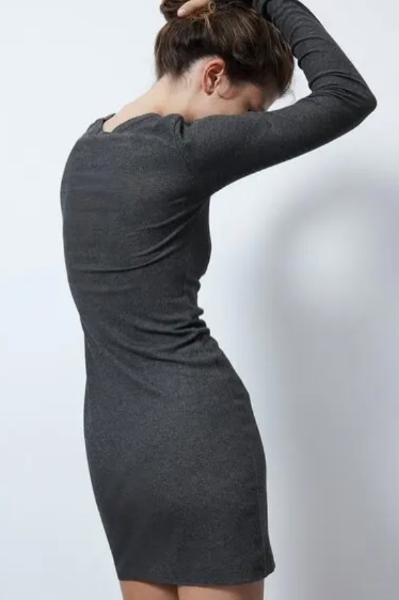 H&M Women Ribbed Bodycon Dress