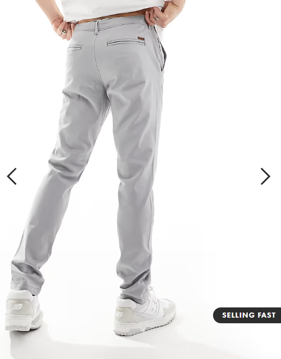 Jack & Jones chino in slim fit grey