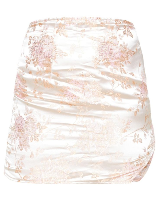 Pink Print Mini Skirt