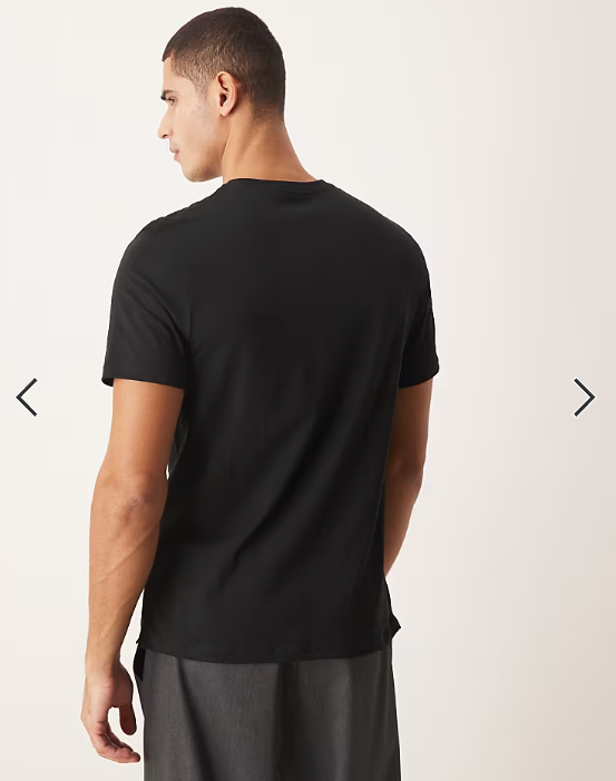 ASOS DESIGN Premium SUPIMA Cotton regular fit T-shirt in black.