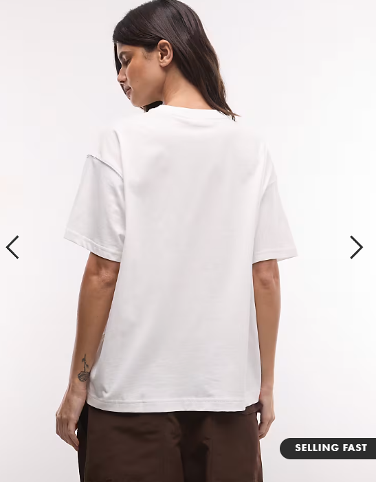 Weekday Essence standard t-shirt in white