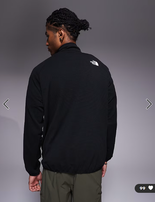 Asos - The North Face Kecha 1/4 zip packable anorak in black