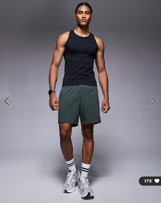 4505 Icon seamless rib slim fit vest in black