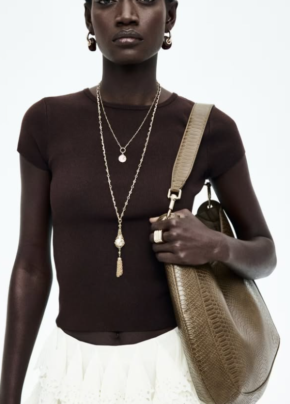 H&M - FINE-KNIT T-SHIRT