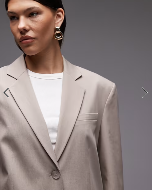 ASOS DESIGN ultimate oversized blazer in stone