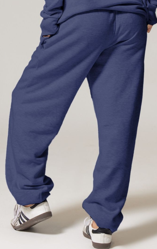 Plt- Navy Premium Print Cuffed Joggers