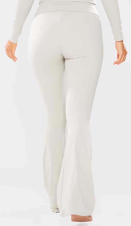 Petite Pale Khaki Snatched Sculpt Foldover Pants