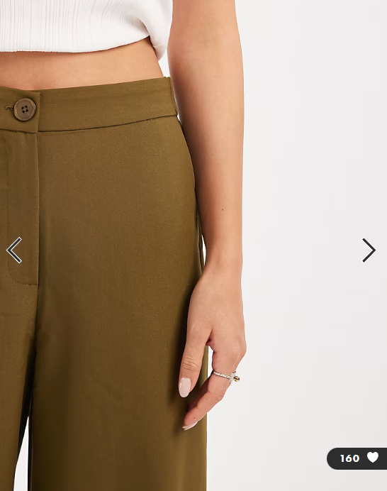 ASOS DESIGN tailored relaxed straight leg trousers in khaki