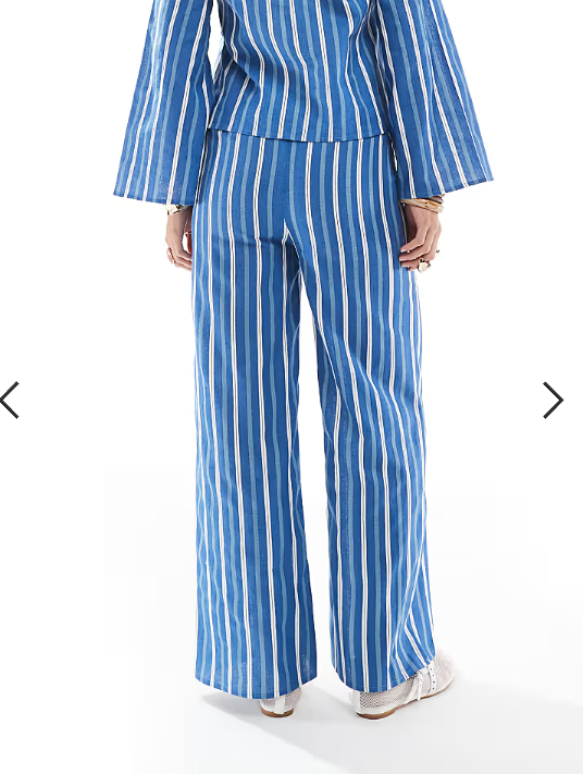 Esmée Exclusive beach pants in blue stripe