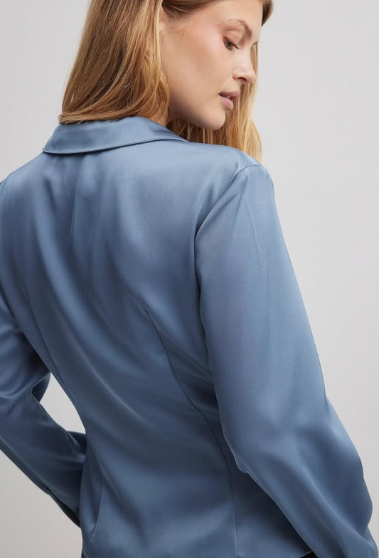 NA-KD Blouse - dustyblue