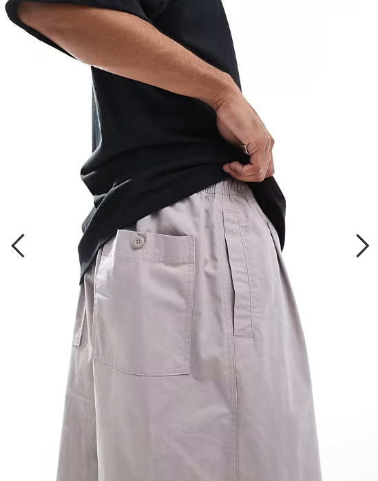 Nike Club Woven oversized shorts in grey