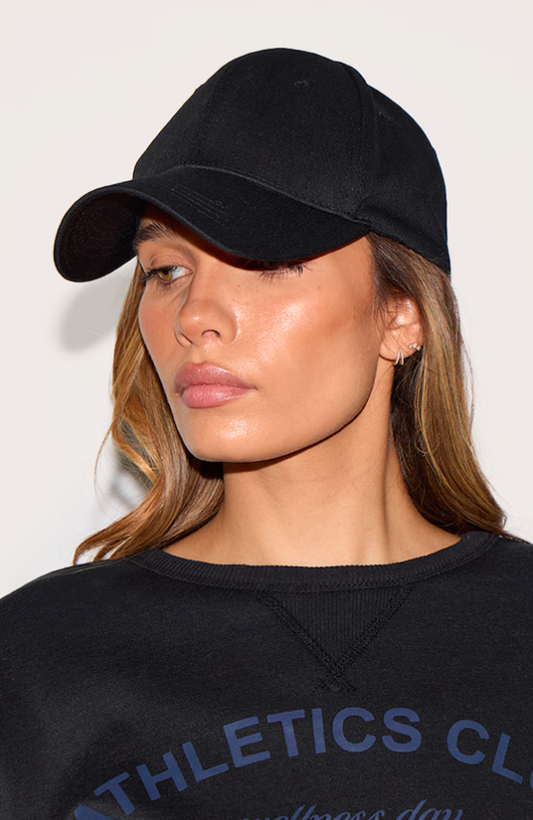Black Plain Baseball Cap