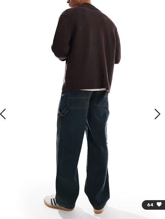 COLLUSION X011 carpenter jeans in dark blue