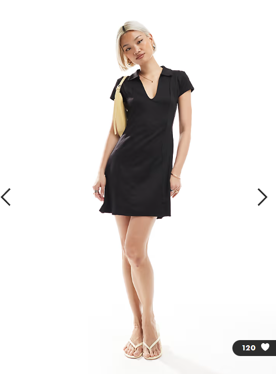 ASOS DESIGN cap sleeve mini dress in chocolate in scuba-style fabric
