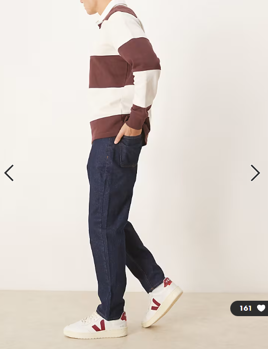ASOS DESIGN tapered jeans in indigo