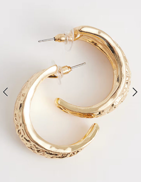 ALDO Sennah hammered statmeent hoops