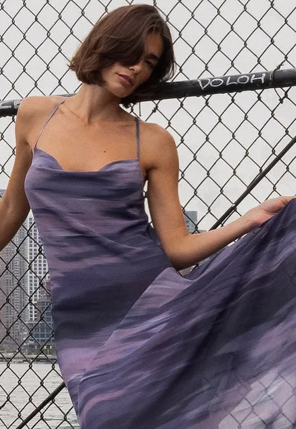 NA-KD - Waterfall Seam Detail Midi Dress