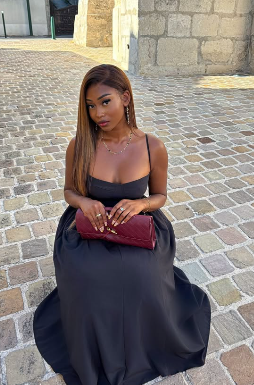 Strappy Pleated Skater Midaxi Dress In Black