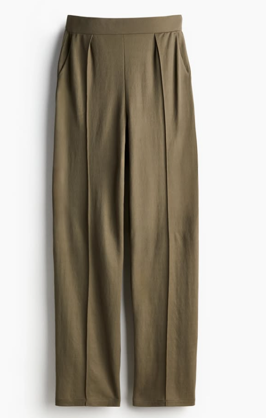 H&M - HIGH-WAIST PANTS- Khaki