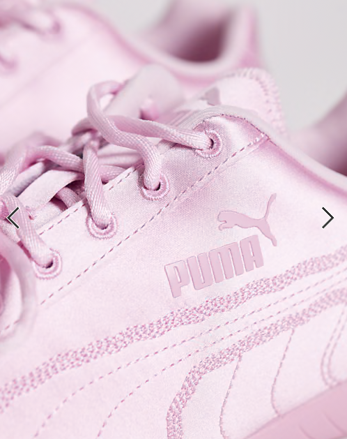 Puma Speedcat satin trainers in pink