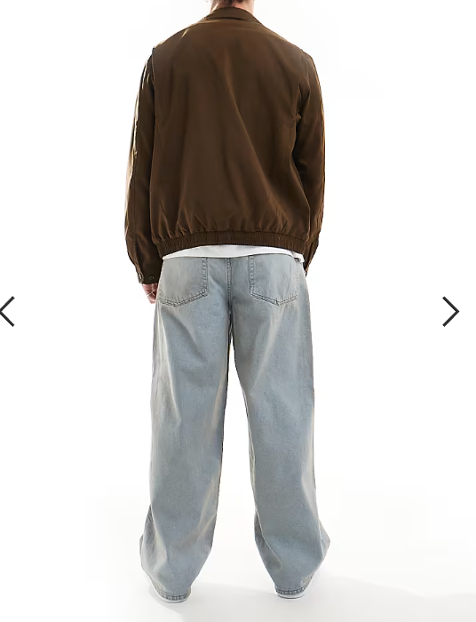Asos - super baggy fit jeans with a tint in light blue wash