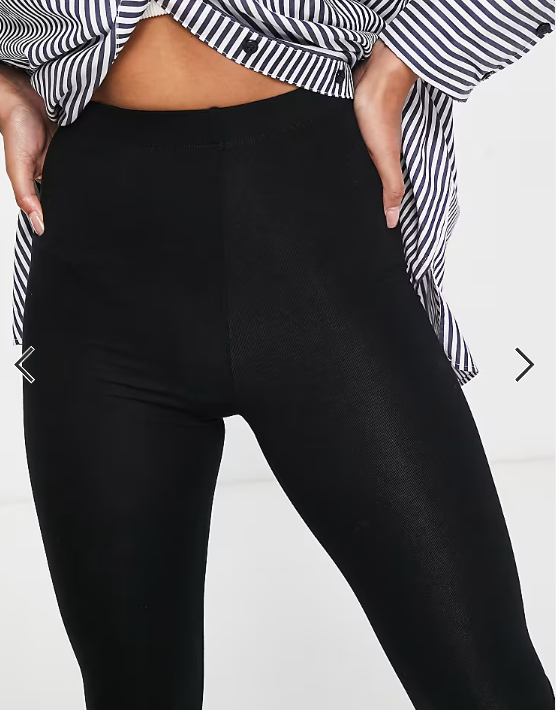 ASOS DESIGN Tall leggings in black