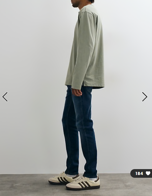 Jack & Jones Intelligence Liam skinny fit stretch jeans in mid blue