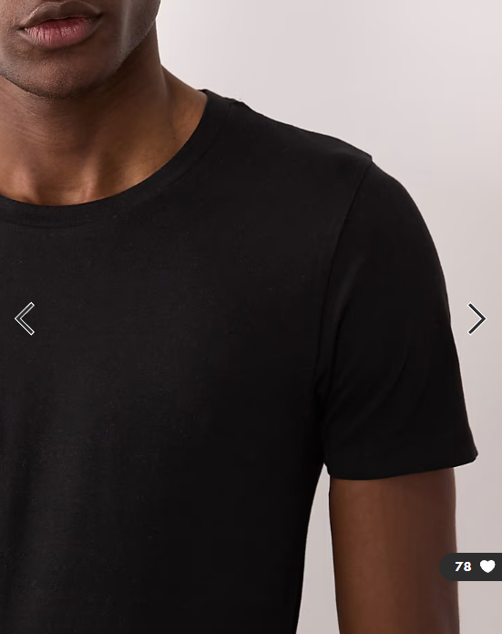 Jack & Jones 2 pack muscle fit t-shirts in white and black.