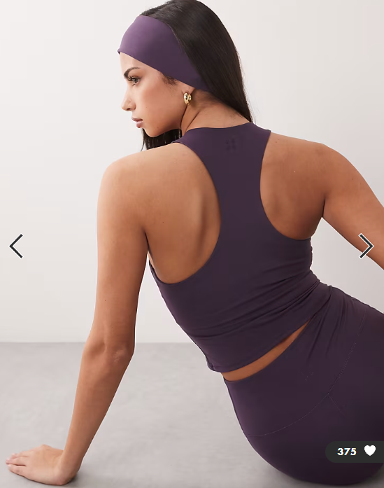 4505 Icon soft touch racer back vest with inner bra and removable padding in heather