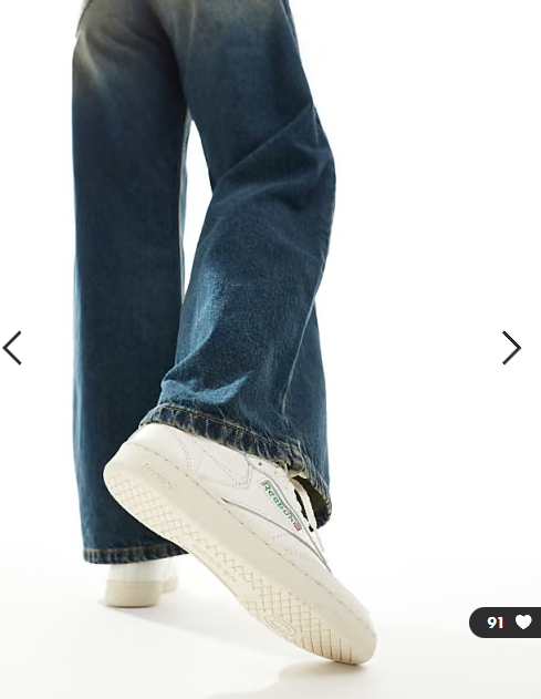 Reebok club c 85 vintage trainers in off white