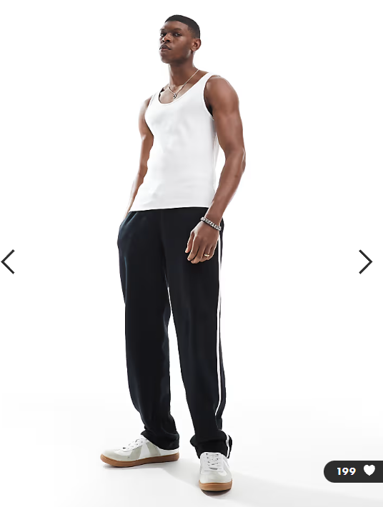 ASOS DESIGN Essentials muscle fit vest in white rib