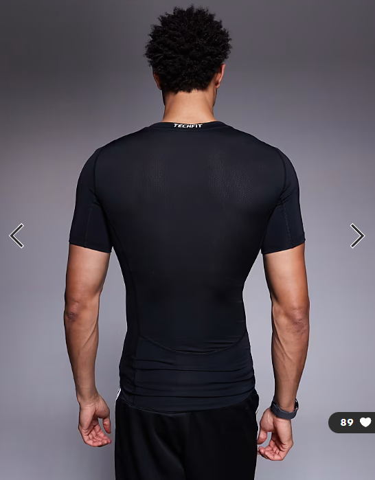 adidas Running Adizero t-shirt in black.